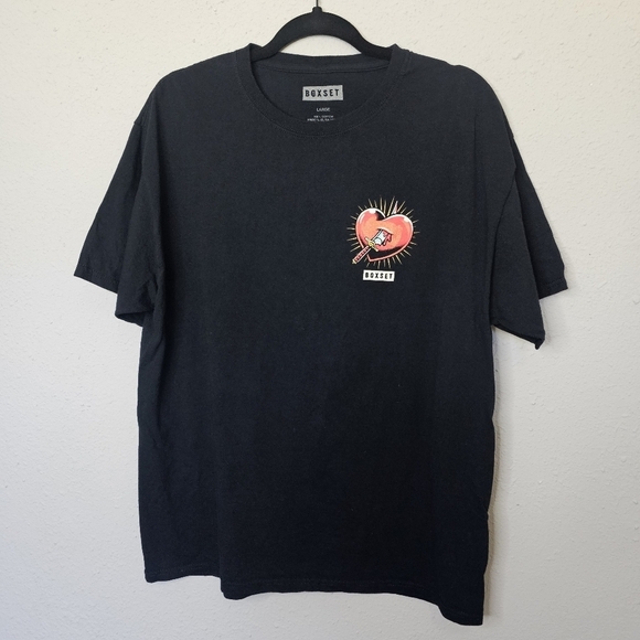 Boxset Mens Black Tee Shirt Large Bless Your Heart Graphic Cherub Angel Biker‎ - Picture 2 of 11